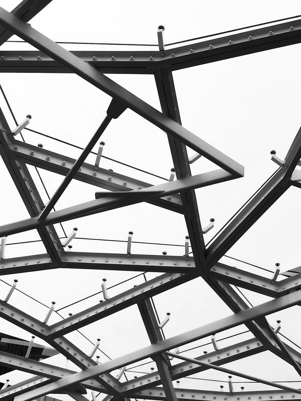 Steel construction framework